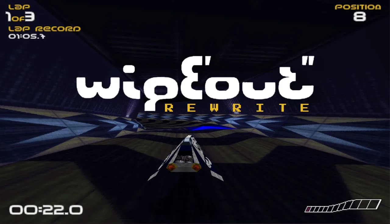 Wipeout Rewrite, open source fan recreation of the PS1 classic