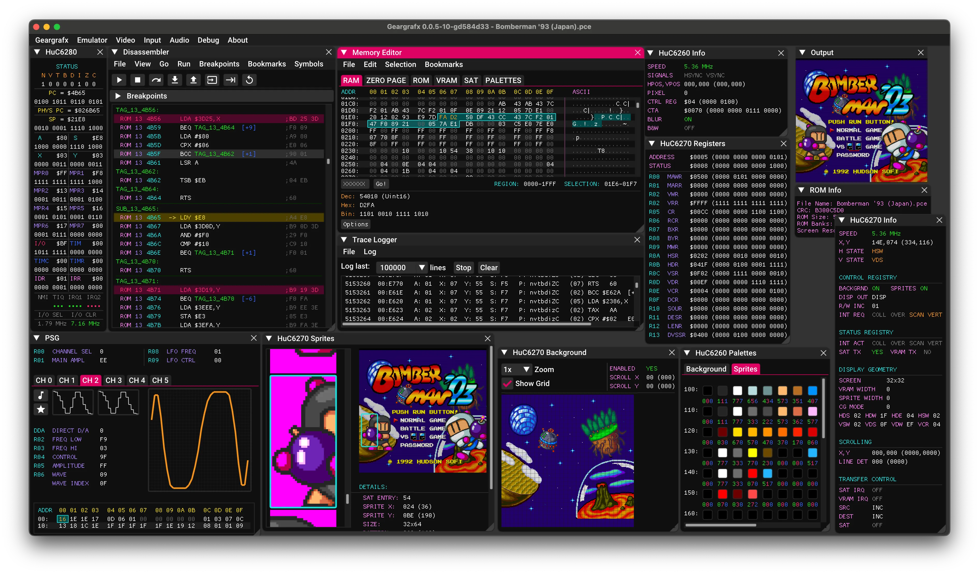 Geargrafx, a new open source TurboGrafx-16 emulator